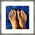 Blue Toes Framed Print