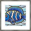 Blue Tropical Fish Framed Print