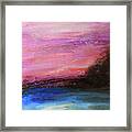 Blue Water Abstract Framed Print