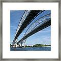 Blue Water Bridge Framed Print