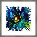 Blue Zinnia Margarita Framed Print