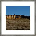 Bluff At Dusk Framed Print