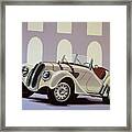 Bmw 328 Roadster 1936 Painting Framed Print