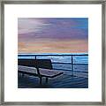 Boardwalk At Sunrise Framed Print