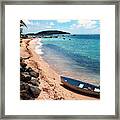 Boat Beach Vieques Framed Print