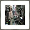 Boat On The Wall Framed Print