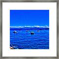 Boating On Lake Tahoe Framed Print