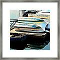 Boats In Waiting Framed Print