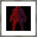 Boba Fett - Star Wars Art, Red Violet Framed Print