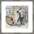 Bobbed Hair Cartoon, 1925 Framed Print