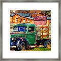 Bodie Ghost Town Green Truck Framed Print