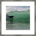 Body Surfer Framed Print