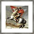 Bonaparte Crossing The Alps Framed Print