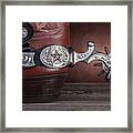 Boot Heel With Texas Spur Framed Print