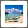 Bora Bora, Hotel Moana Framed Print