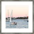 Boston Harbor View Framed Print