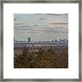 Boston Skyline As Seen From The Summit Of Buck Hill Framed Print