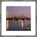 Boston Skyline Photography Framed Print