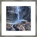 Bottom Part Of Upper Yosemite Waterfall Framed Print