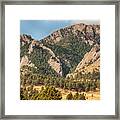 Boulder Colorado Rocky Mountain Foothills Framed Print