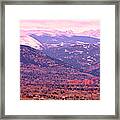 Boulder Colorado Sunrise Panorama Framed Print
