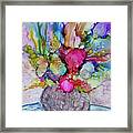 Bouquet In Pastel Framed Print