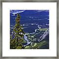 Bow River Valley Overlook Framed Print