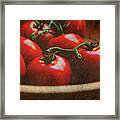 Bowl Of Tomatoes Framed Print