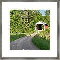 Bowser Ford Covered Bridge Lane Framed Print