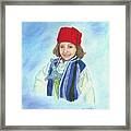 Boy In Greek Costume Framed Print