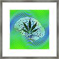 Brain And Marijuana, Illustration Framed Print