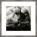 Brand New Toes Framed Print