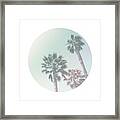 Breezy Palm Trees- Art By Linda Woods Framed Print