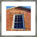 Brick House Window Framed Print