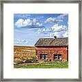 Brick Out Building On The Palouse Framed Print
