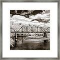 Bridge On Mulberry Framed Print