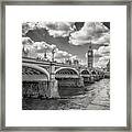 Bridge Over River Thames Framed Print