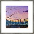 Bridge Sunset Framed Print