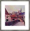 Bridge To Cesky Krumlov Framed Print