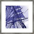 Brig In Blue Framed Print