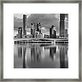 Brisbane Victoria Bridge And Cbd. Framed Print