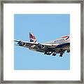 British Airways 747-436 G-civn Phoenix June 29 2011 Framed Print