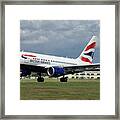 British Airways A318-112 G-eunb Framed Print