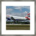 British Airways Airbus A318-112 G-eunb Framed Print
