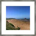 Brittany: Beach Between Saint-malo And Framed Print