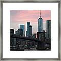 Brooklyn Bridge New York Framed Print