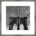 Brooklyn Bridge Tones Framed Print