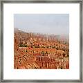 Bryce Canyon Fog Framed Print