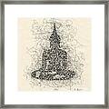 Buddha Pen And Ink Drawing Framed Print