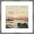 Bude Sands At Sunset Framed Print
